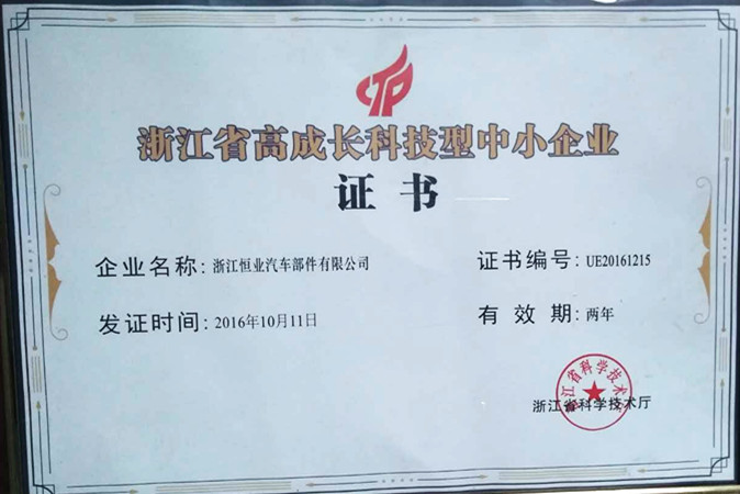 浙江高成長科技型企業